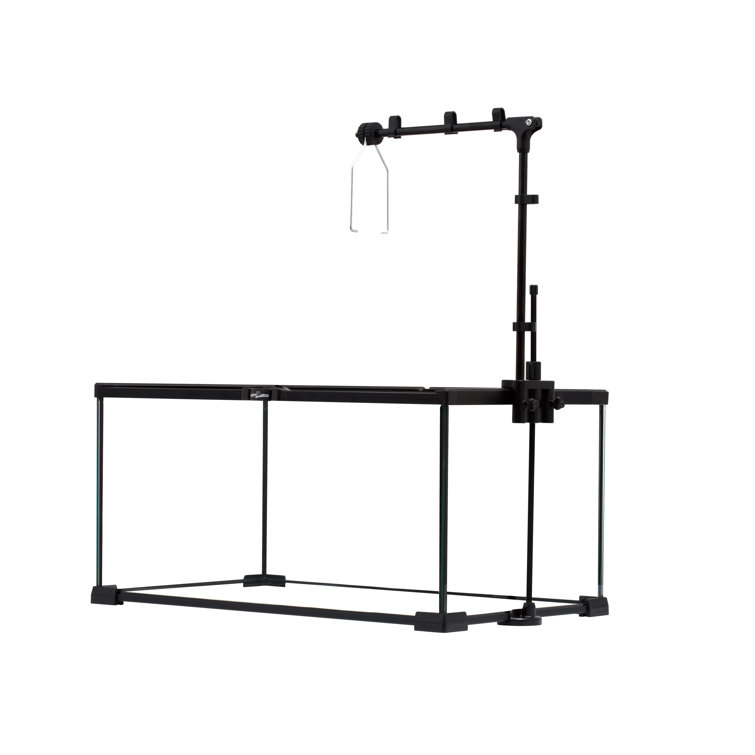 REPTIZOO 3In1 Reptile Lamp Stand Lamp Double Hanger Holder,Light